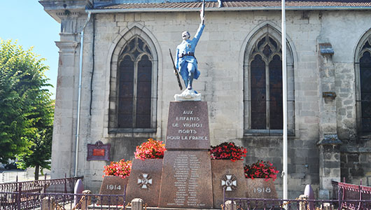 Le monument aux morts de Vignot en Meuse