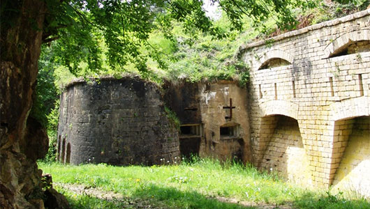 Le fort de Liouville dans la commune d'Apremont-la-Forêt en Meuse