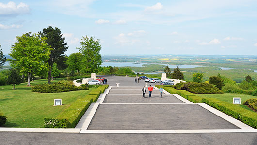 Le panorama depuis le mémorial américain de Montsec en Meuse