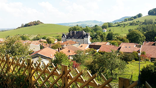 Une vue générale de la commune de Vandeléville en Meurthe et Moselle