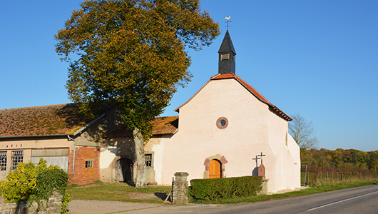 La chapelle Sainte-Anne d’Albeschaux dans la commune de Belles-Forêts en Moselle