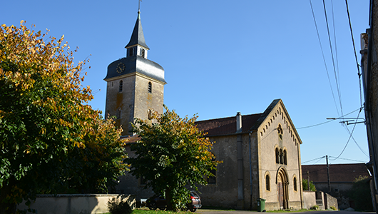 L'église Saint-Clément de Vionville dans la commune de Rezonville-Vionville en Moselle