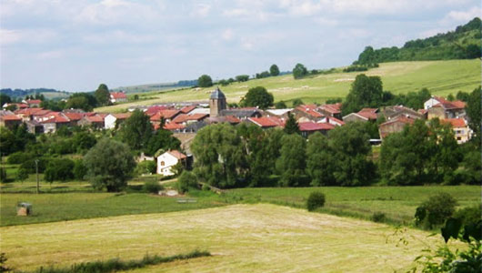 Une vue générale de la commune de Villécloye en Meuse