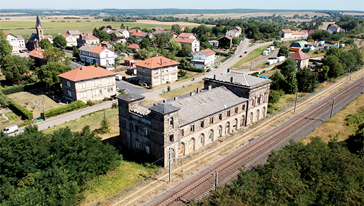 L'ancienne gare allemande d'Avricourt en Moselle