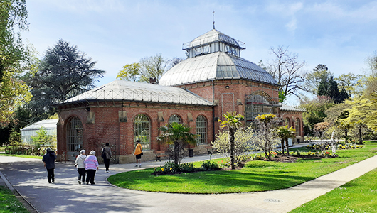 Le jardin botanique et sa serre à Montigny-lès-Metz en Moselle