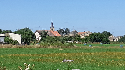 Une vue générale de la commune de Vittarville en Meuse
