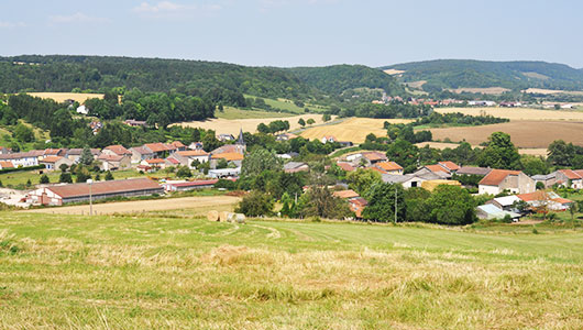 Une vue générale de Liouville dans la commune d'Apremont-la-Forêt en Meuse