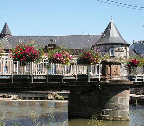 Le pont sur la Sarre à Sarrebourg en Moselle
