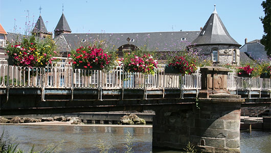 Le pont sur la Sarre à Sarrebourg en Moselle