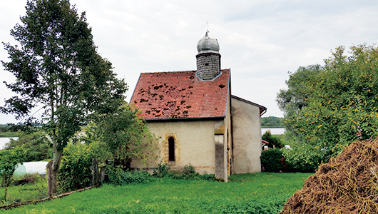 La chapelle sainte Odile construite par les templiers à Gelucourt en Moselle