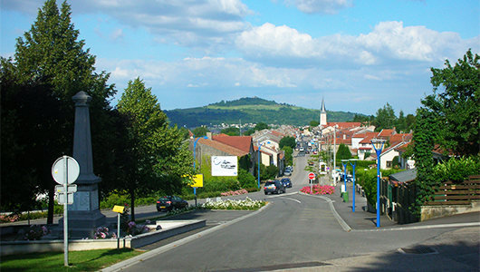 Une vue générale de la commune de Montauville en Meurthe et Moselle