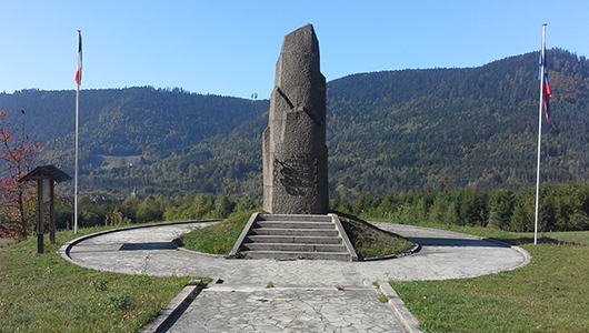Monument des passeurs de de Raon-sur-Plaine dans les Vosges