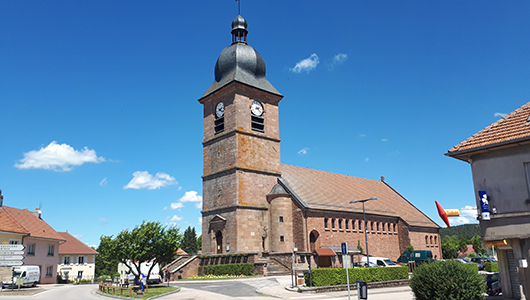L'église Notre-Dame de l’Assomption de Corcieux dans les Vosges