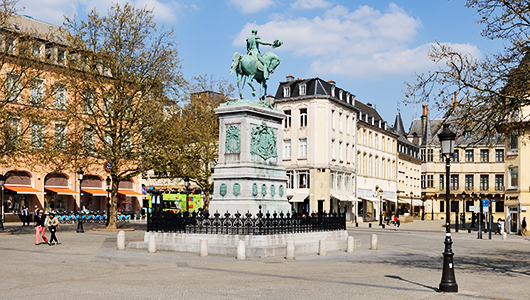 Place Guillaume II à Luxembourg ville