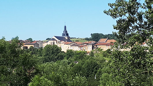 Une vue générale de la commune de Marville en Meuse