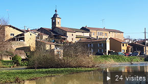 Une vue générale de la commune de Bazeilles-sur-Othain en Meuse