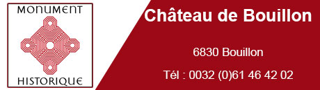 Coordonnées du Château de Bouillon en Belgique