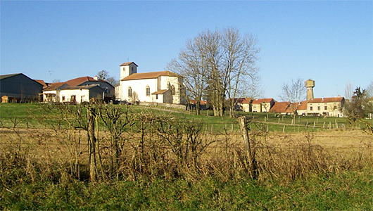 Une vue générale de la commune de Marainville-sur-Madon dans les Vosges