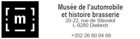 Coordonnées du Musée de l'automobile et d'histoire de la Brasserie de Diekirch au Luxembourg
