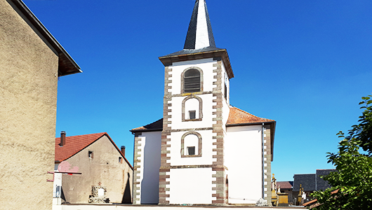 L'église Saint-Laurent de Romelfing en Moselle