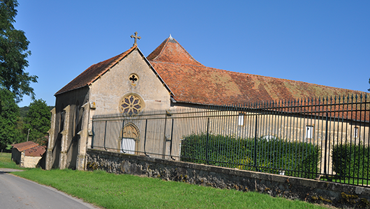 La chapelle du château de Lue à Hayes en Moselle