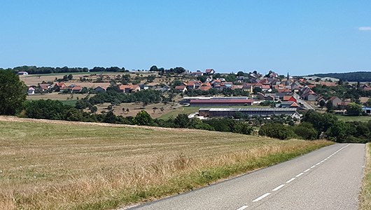 Une vue générale de la commune de Postroff en Moselle