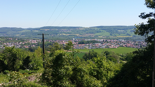 Une vue générale de la commune de Pagny-sur-Moselle en Meurthe et Moselle