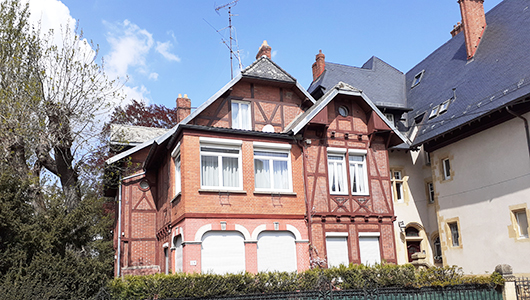 La rue Charles de Gaulle et ses villas allemandes à Montigny-lès-Metz en Moselle