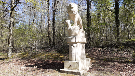 Le lion bavarois s dans les environs de Saint-Mihiel en Meuse