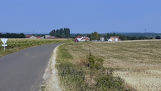 Une vue générale de la commune d'Amel-sur-l'Étang en Meuse