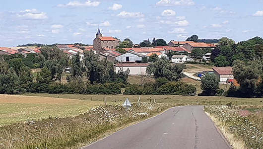 Une vue générale de la commune de Saint-Pierreville en Meuse