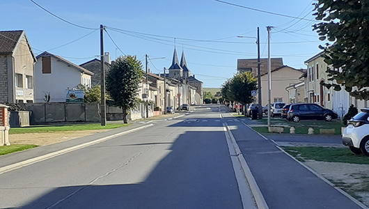 Une vue générale de la commune Sivry-sur-Meuse en Meuse