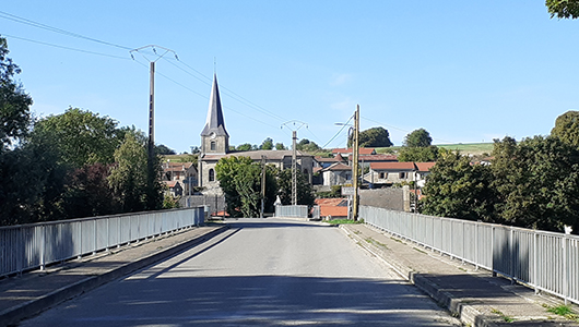 Une vue générale de la commune Vilosnes-Haraumont en Meuse